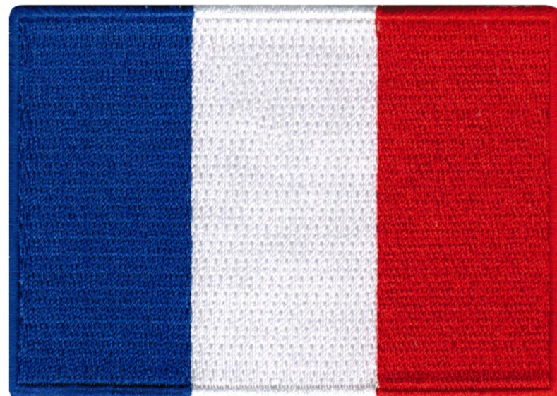 Drapeau France brodé