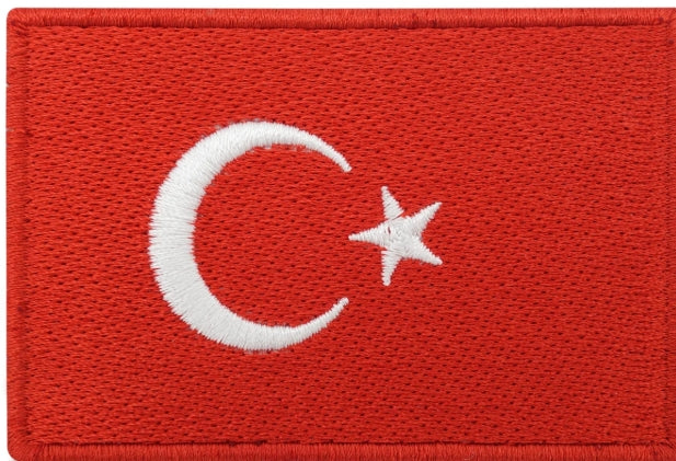 Drapeau Turquie brodé