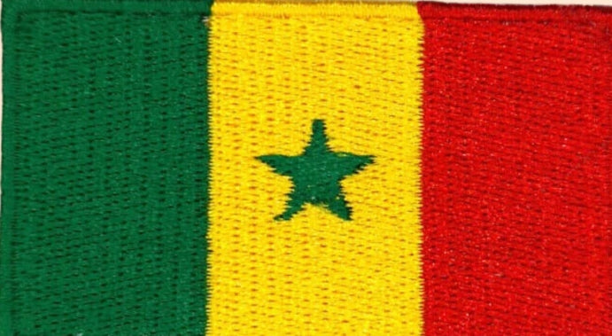 Drapeau Sénégal brodé